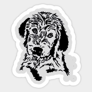 Labradoodle Face Sticker